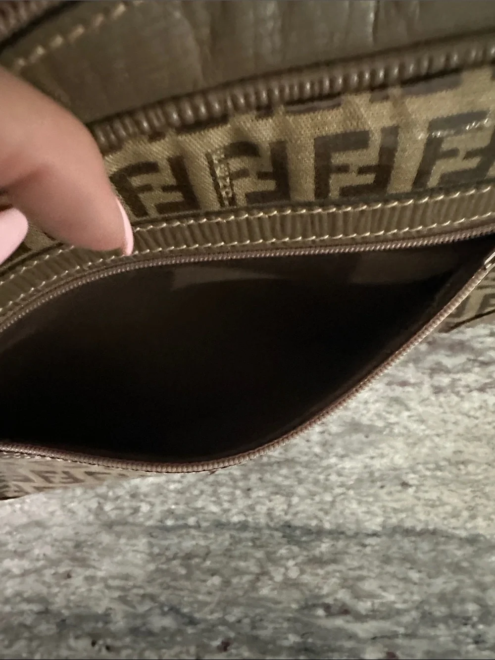 Fendi Zucca FF Monogram small crossbody/ camera bag